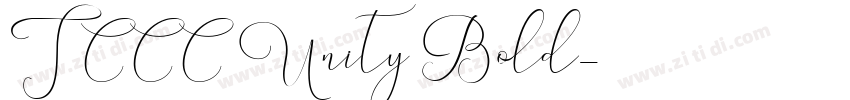 TCCC Unity Bold字体转换